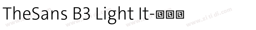 TheSans B3 Light It字体转换
